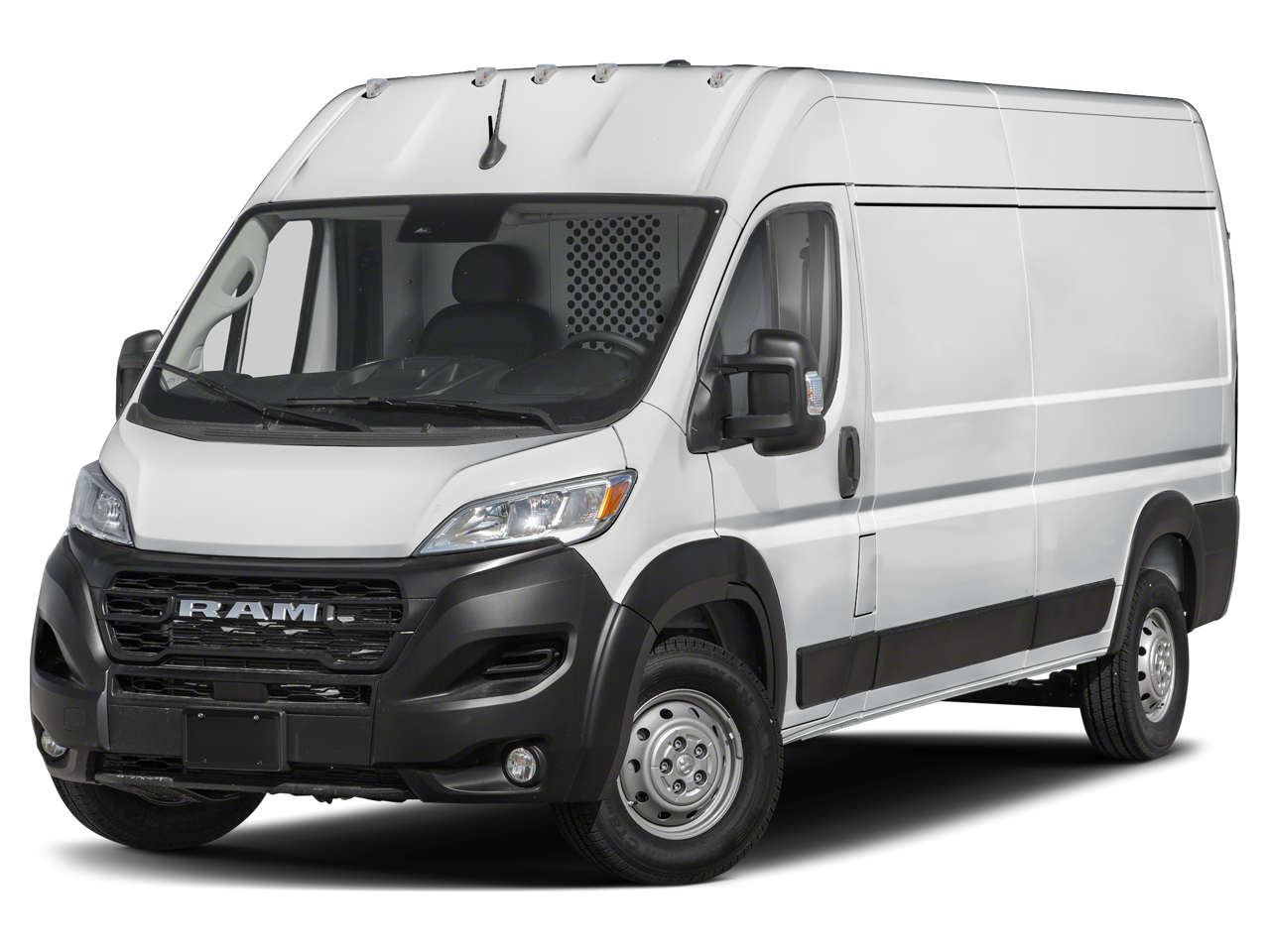 2025 RAM ProMaster 2500 Tradesman 159 WB High Roof in Bright White Clearcoat — front three-quarter view