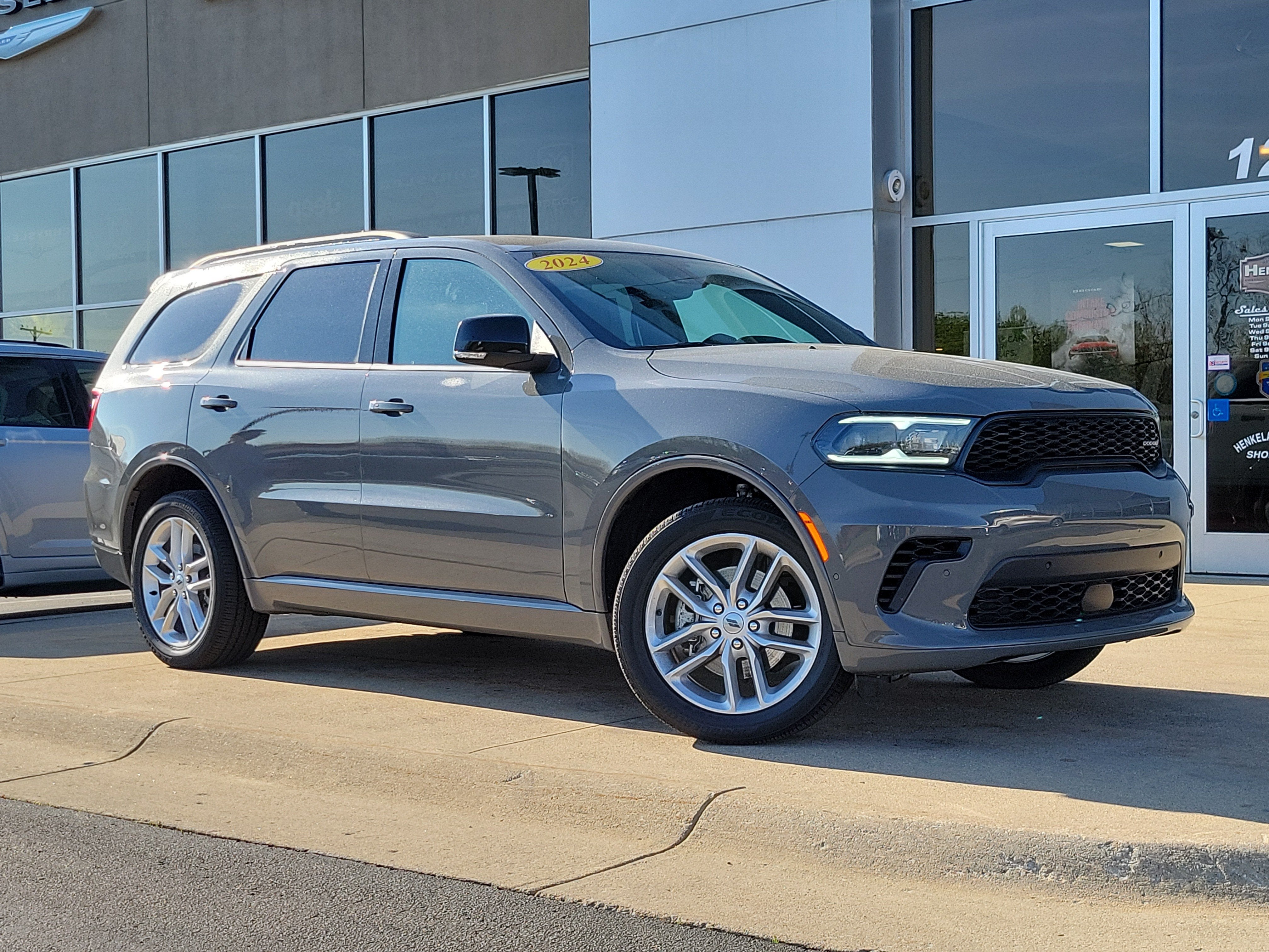 2024 Dodge Durango GT Premium AWD in Destroyer Gray Clearcoat — front three-quarter view