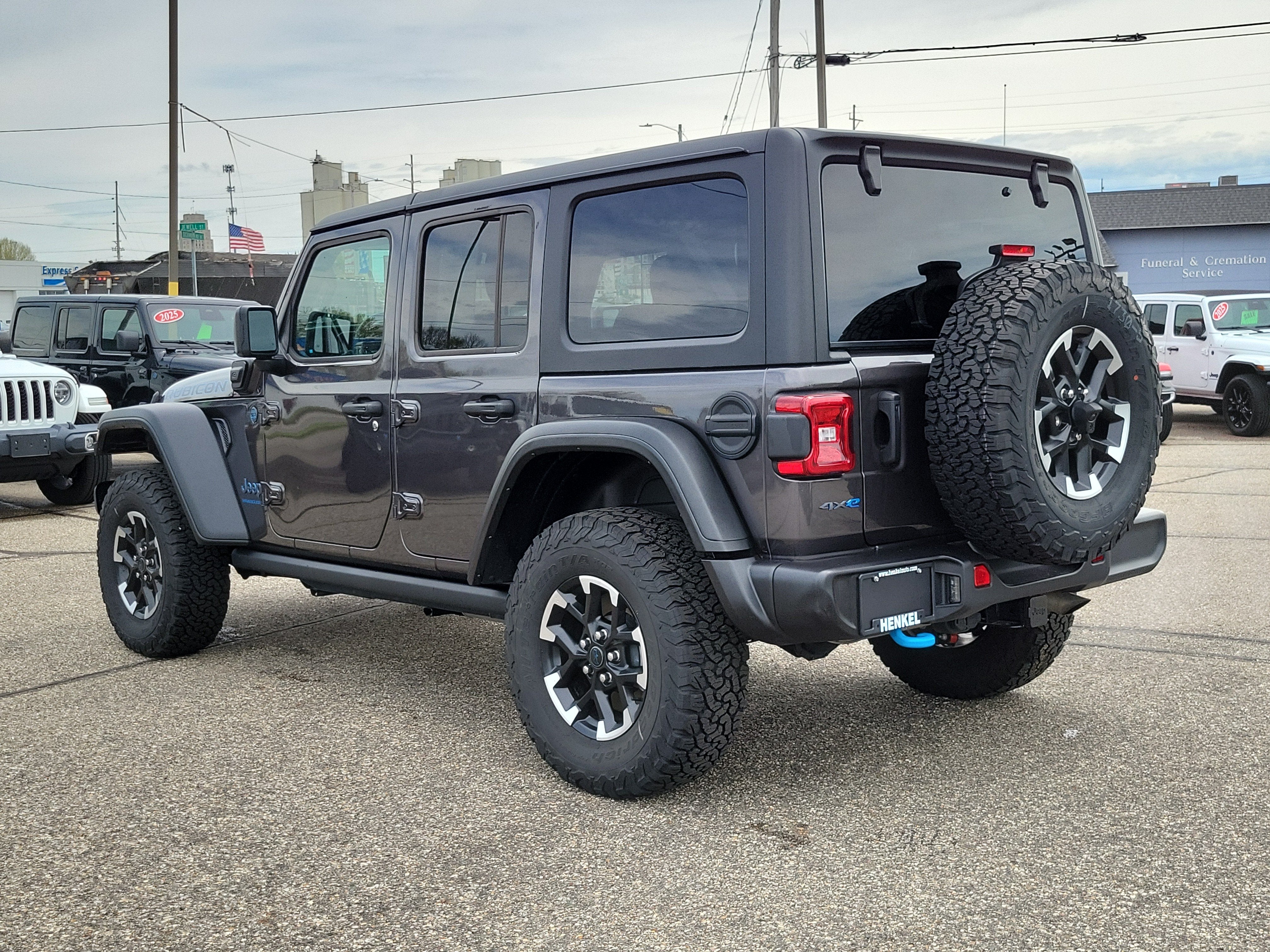 2025 Jeep Wrangler 4xe — rear three-quarter view