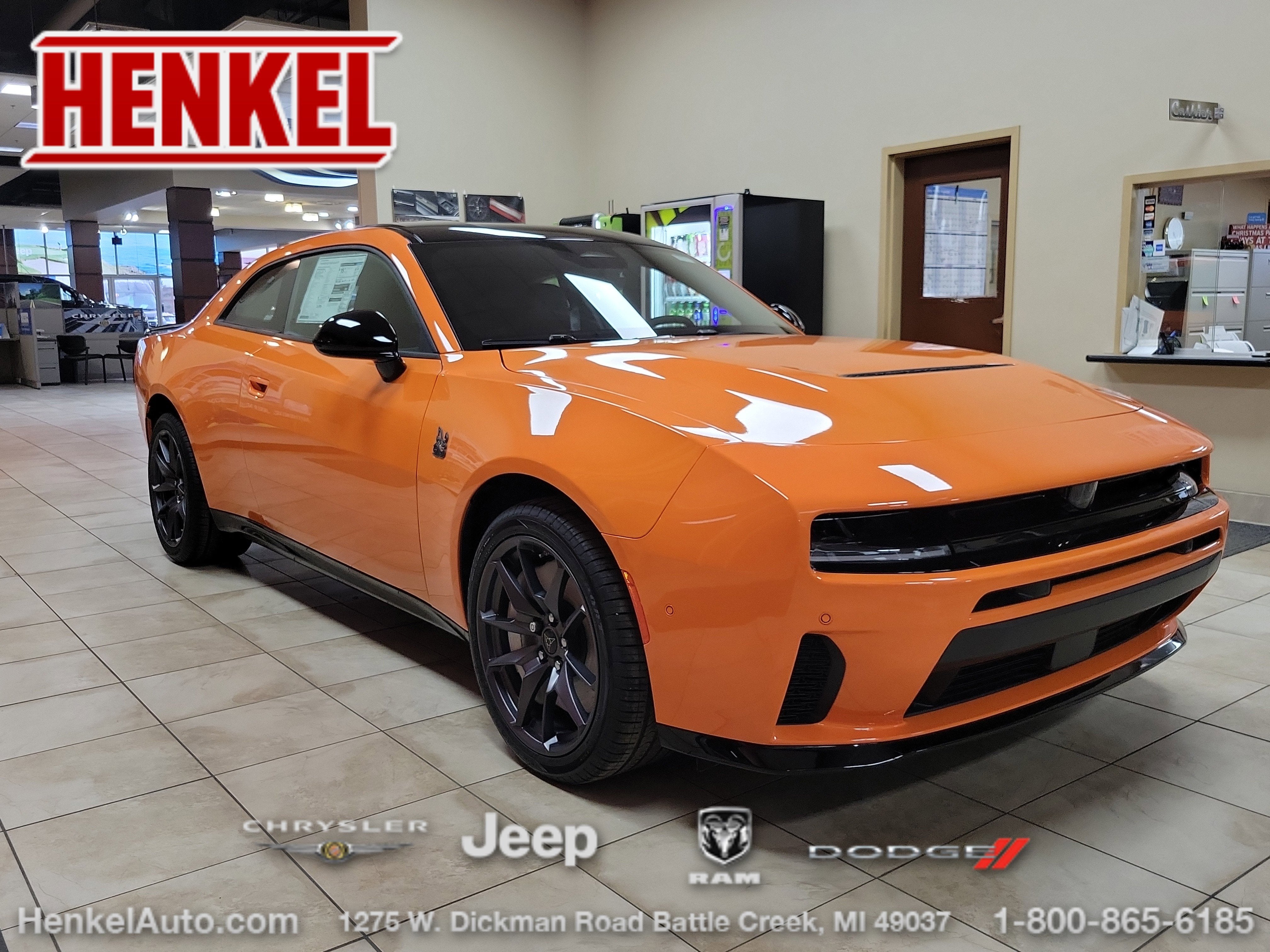 2026 Dodge Charger CHARGER SCAT PACK 2-DOOR AWD in Peel Out Exterior Paint — front three-quarter view