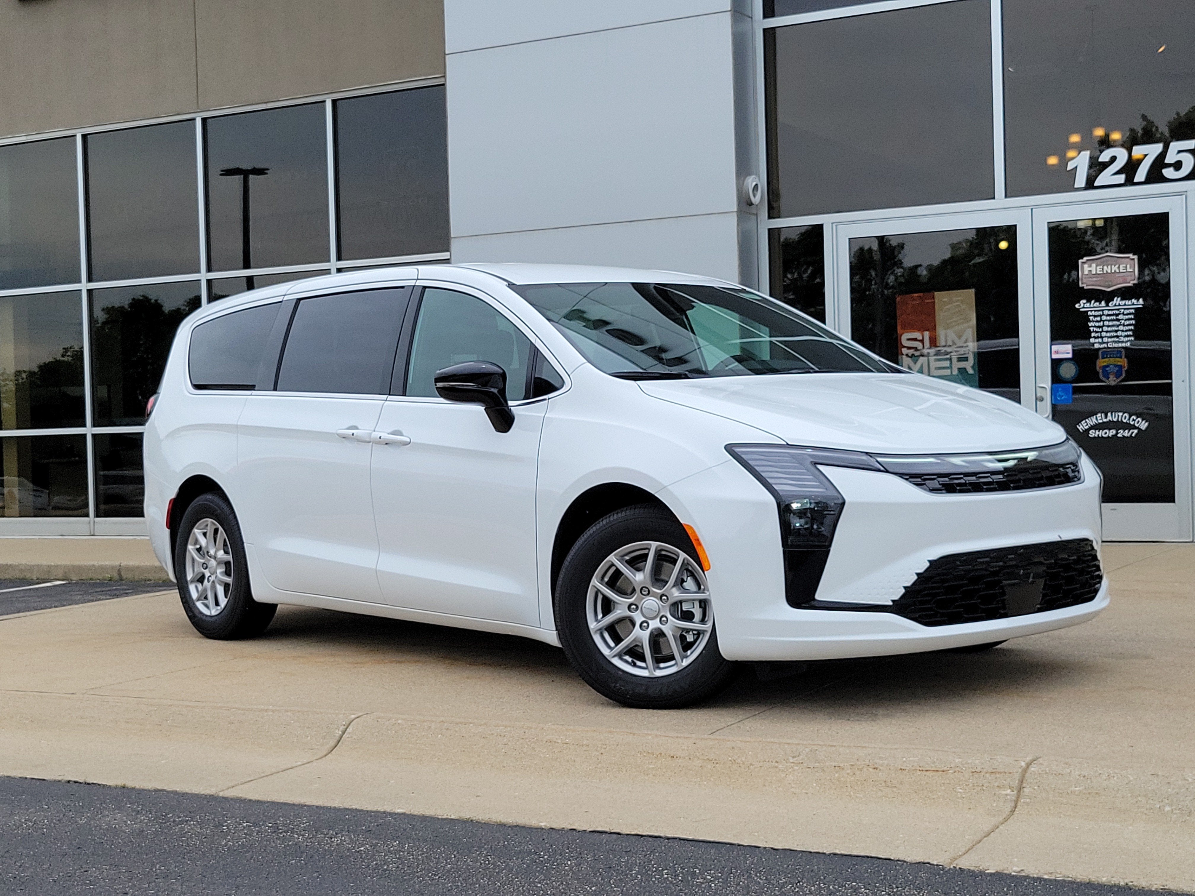 2027 Chrysler Pacifica PACIFICA SELECT in Bright White Clear-Coat Exterior Paint — front three-quarter view