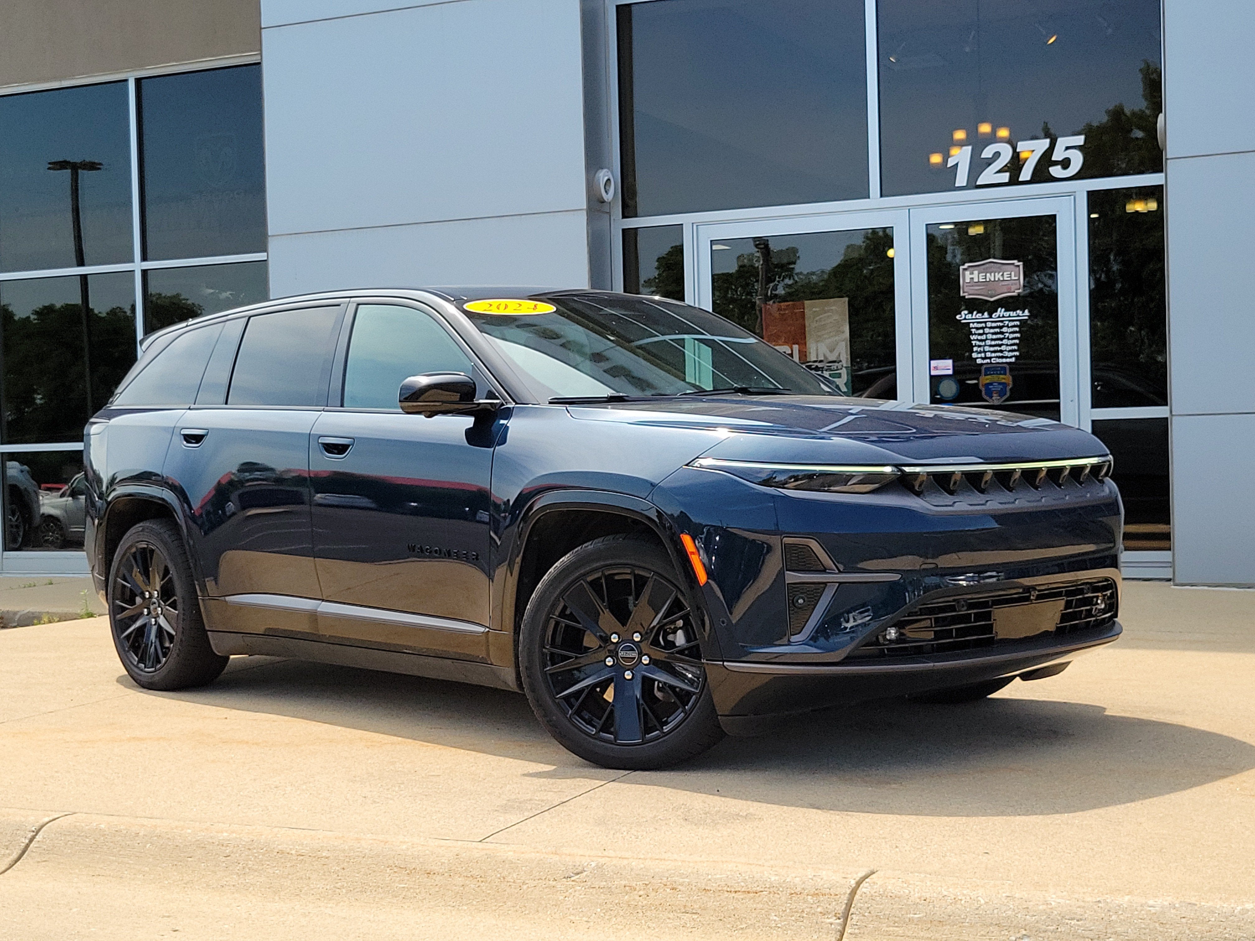 2024 Jeep Wagoneer S Launch Edition in Fathom Blue Pearlcoat — front three-quarter view