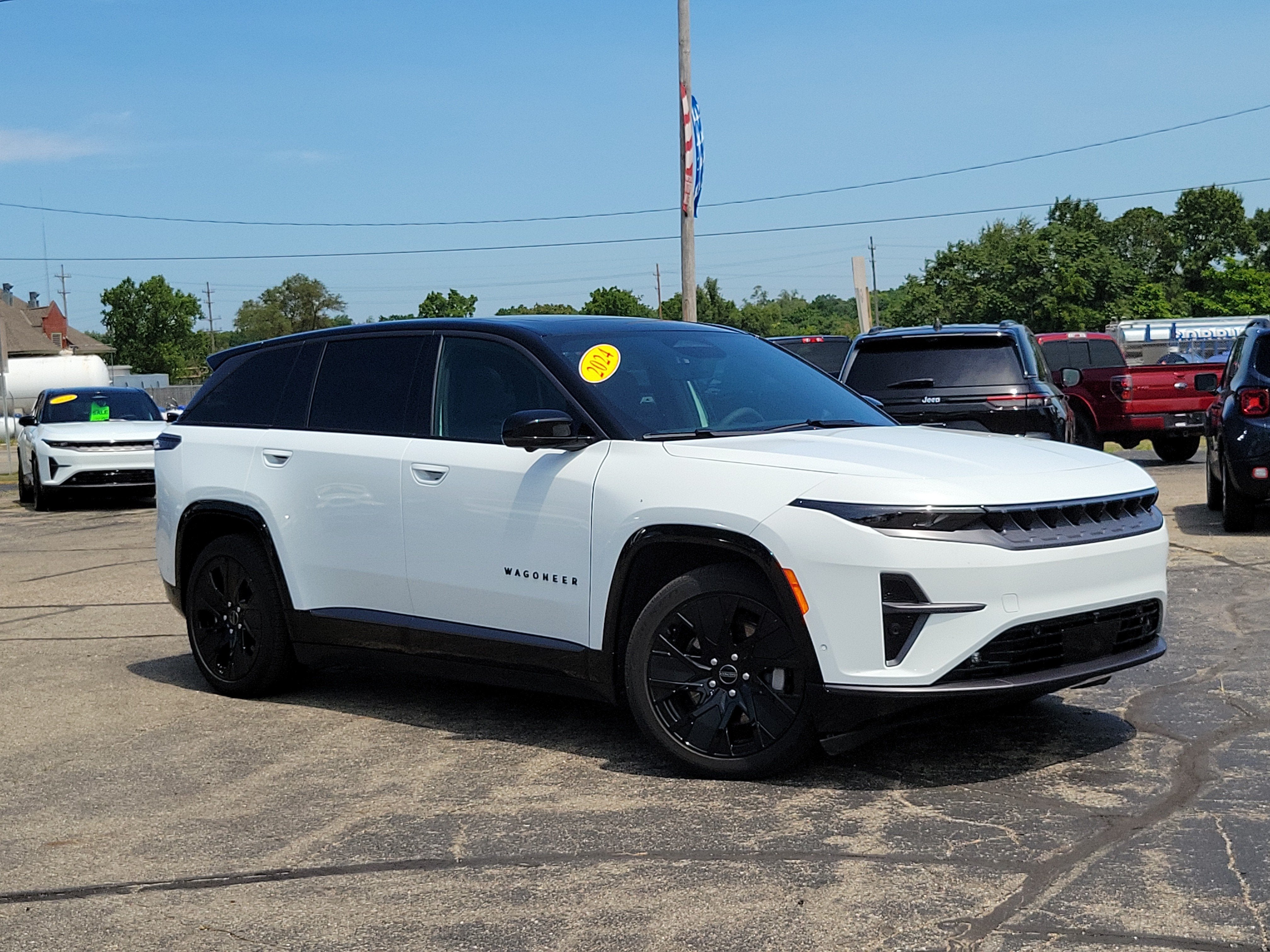 2024 Jeep Wagoneer S Launch Edition in Bright White Clearcoat — front three-quarter view