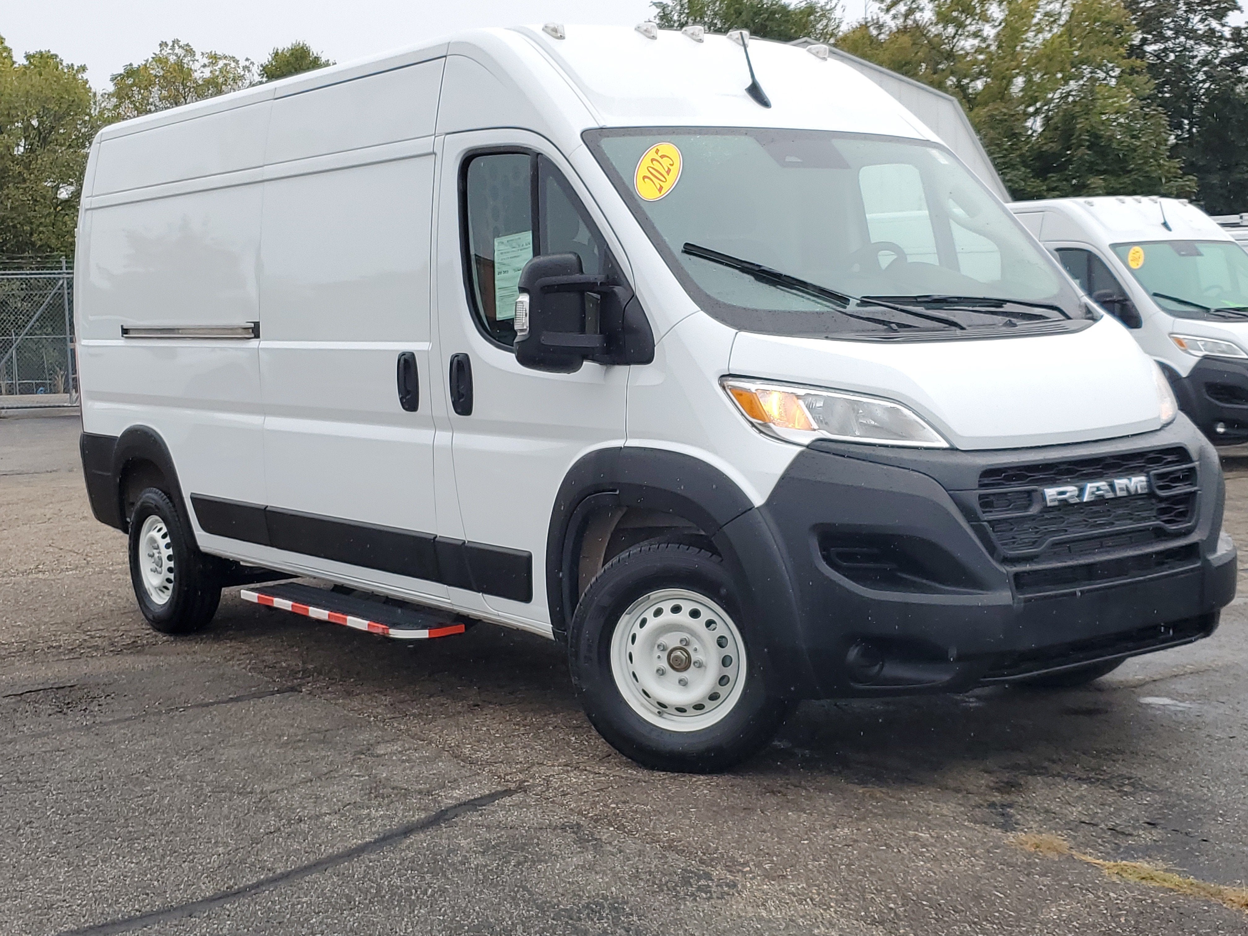 2025 RAM ProMaster 2500 Cargo Van Tradesman High Roof 159' WB w/Pass Seat in Bright White Clearcoat — front three-quarter view