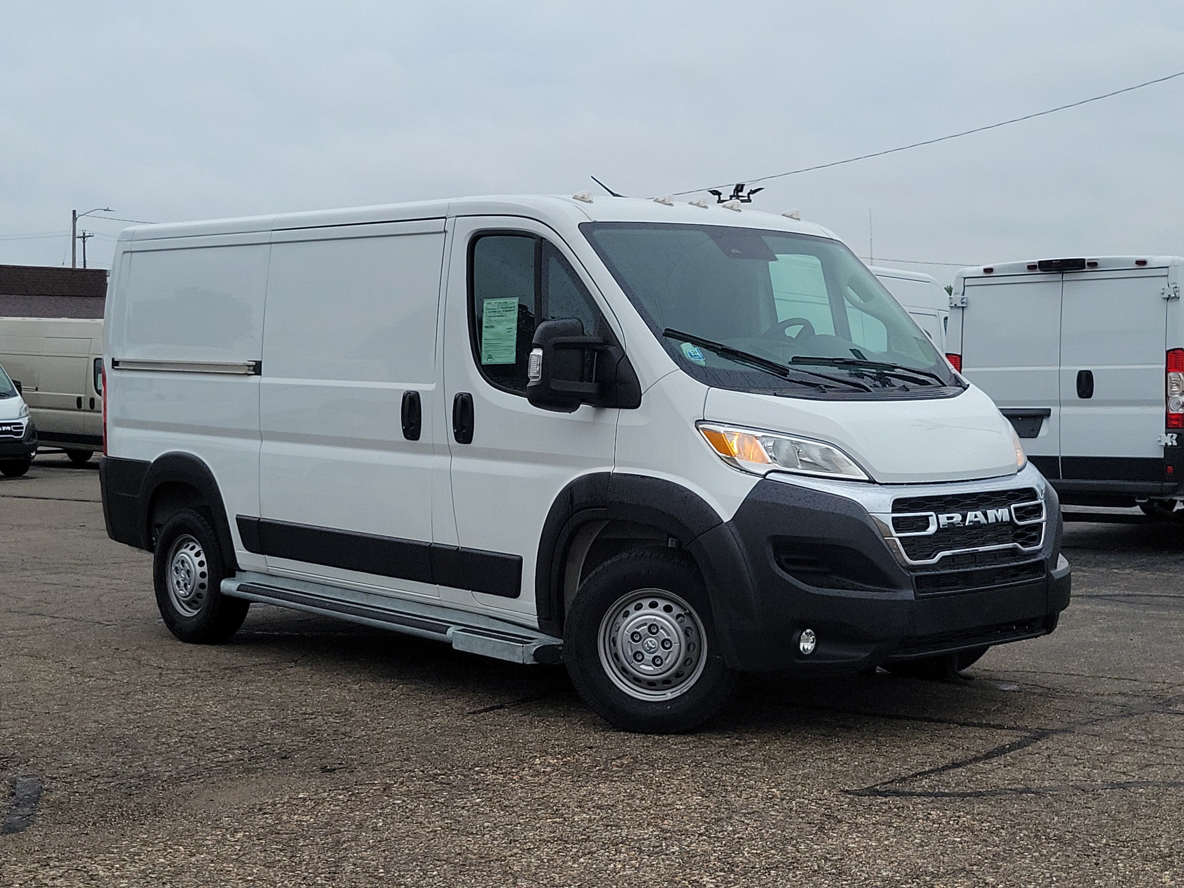 2025 RAM ProMaster 2500 Cargo Van Tradesman Low Roof 136' WB w/Pass Seat in Bright White Clearcoat — front three-quarter view