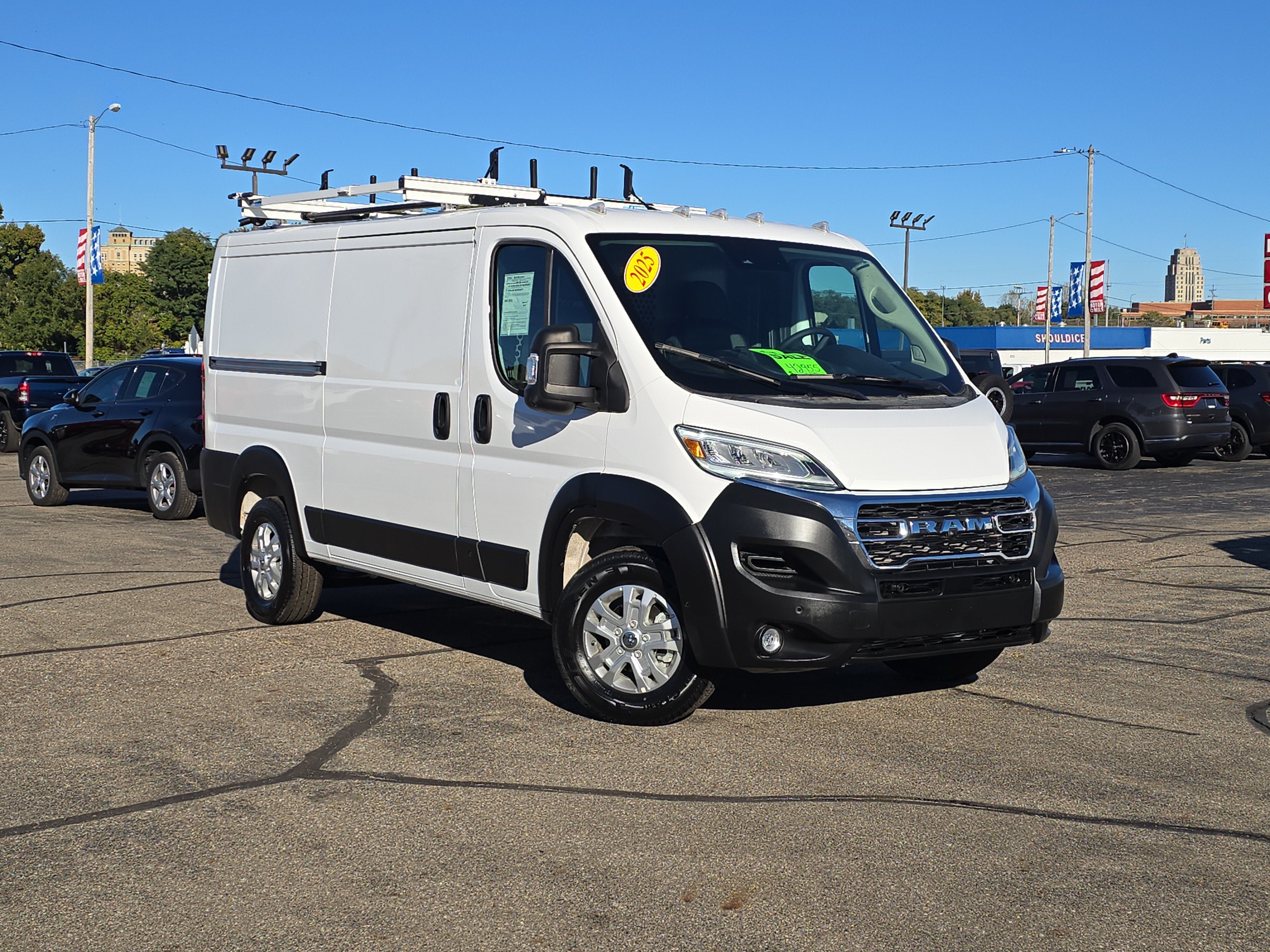 2025 RAM ProMaster 2500 Cargo Van SLT Low Roof 136' WB in Bright White Clearcoat — front three-quarter view