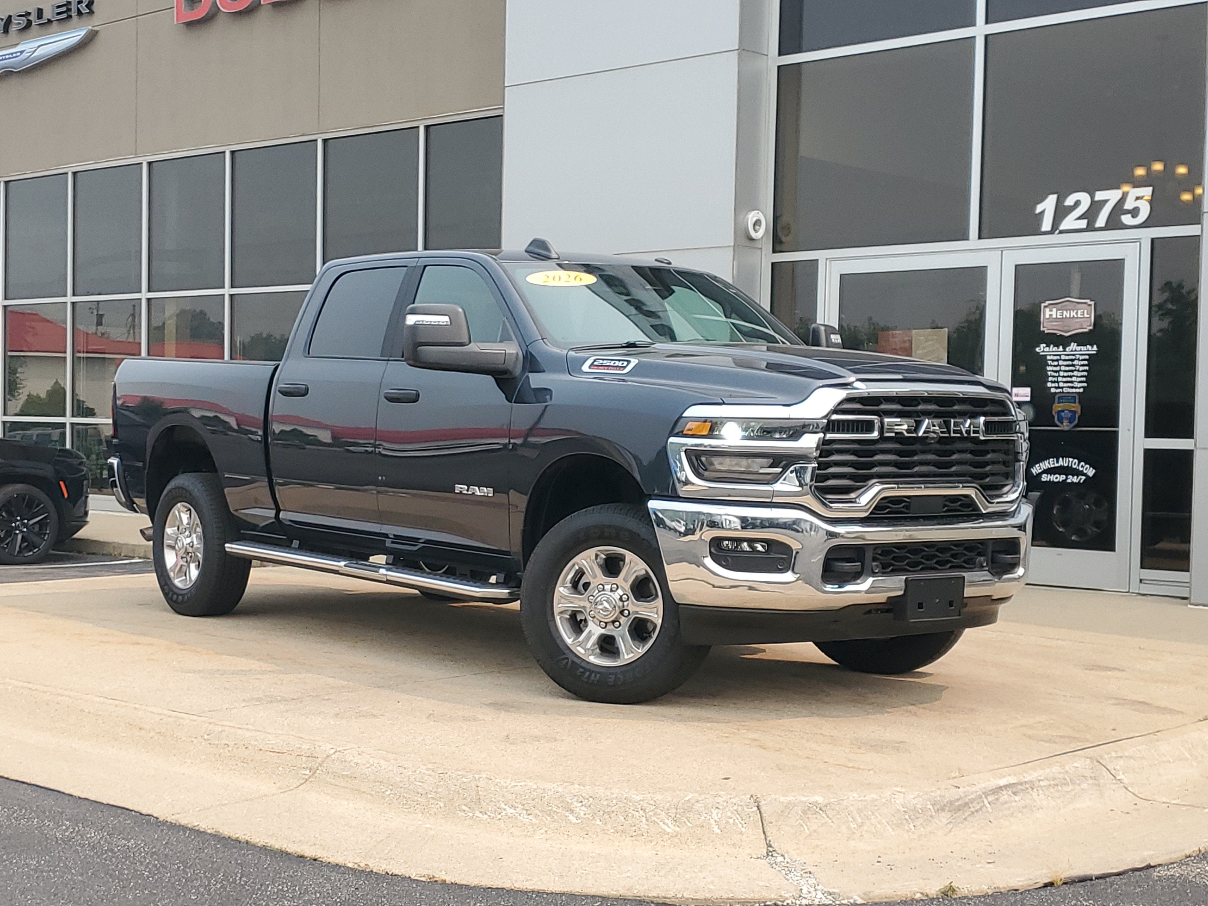 2026 RAM 2500 Big Horn Crew Cab 4x4 6'4' Box in Forged Blue Metallic — front three-quarter view