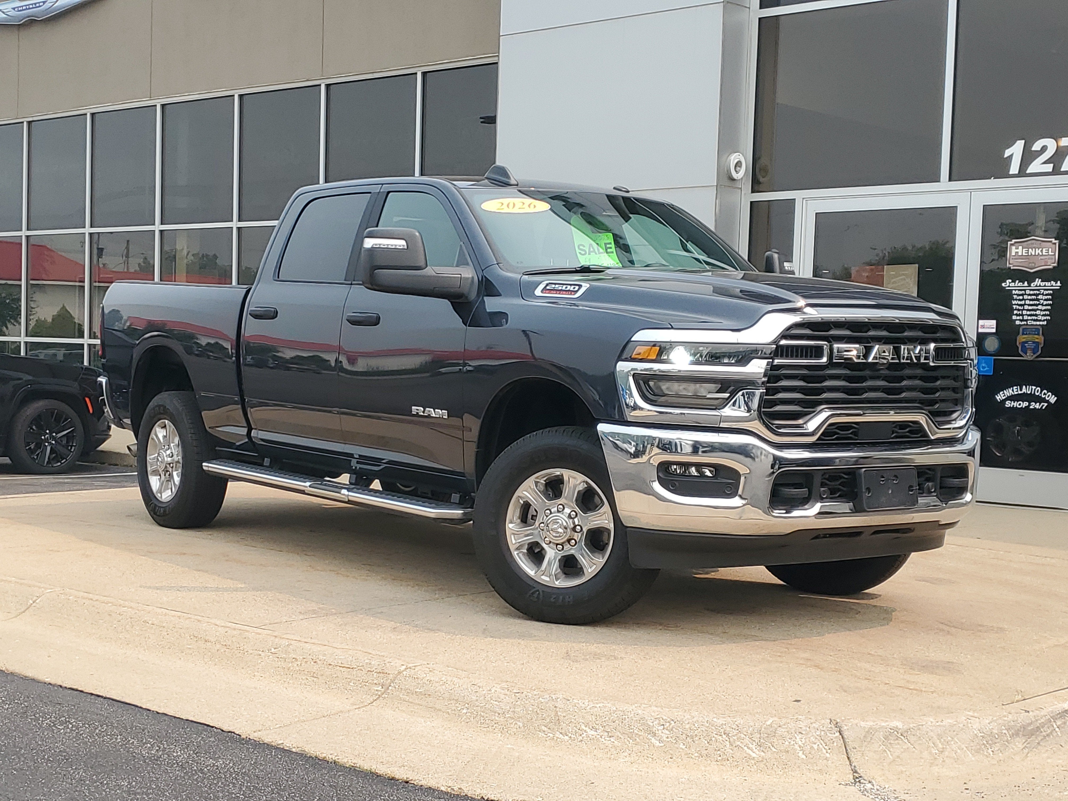 2026 RAM 2500 Big Horn Crew Cab 4x4 6'4' Box in Forged Blue Metallic — front three-quarter view